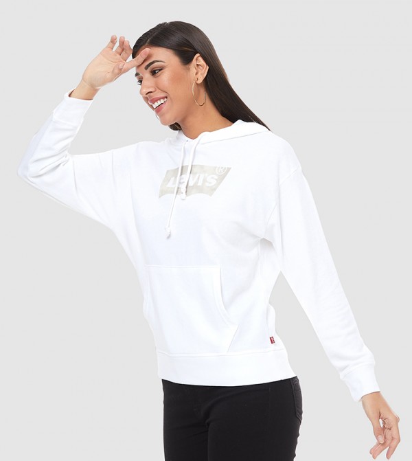 Levi's  Hoodies & Sweatshirts - White Hoodies