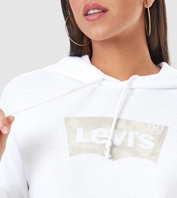 Levi's  Hoodies & Sweatshirts - White Hoodies