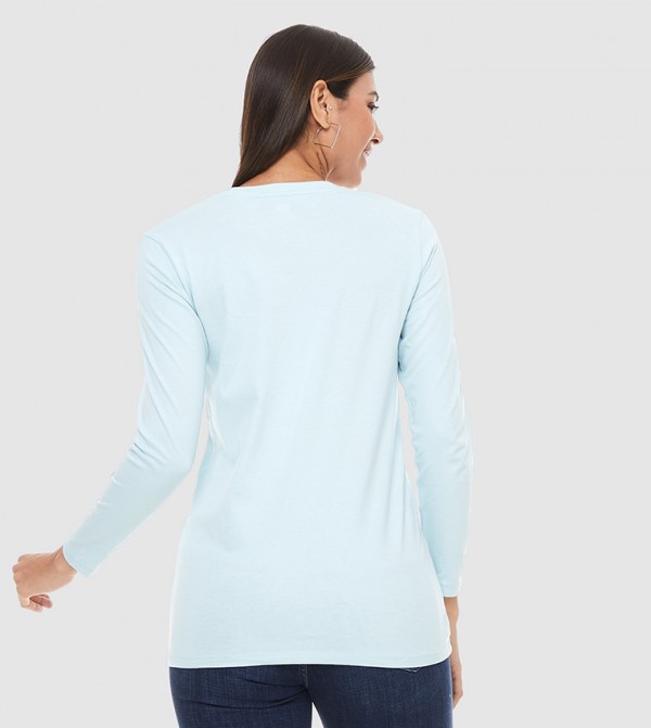 Levi's Long Sleeve T-Shirts - Blue Casual T-Shirts