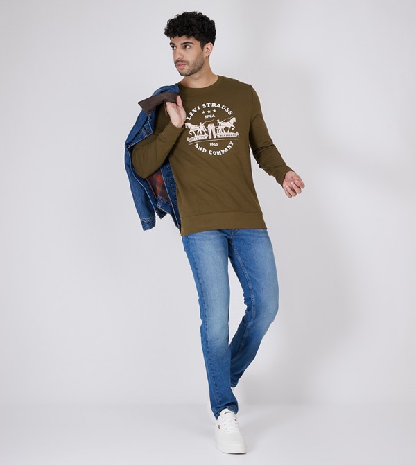 Levi's T-Shirts - Green Casual T-Shirts