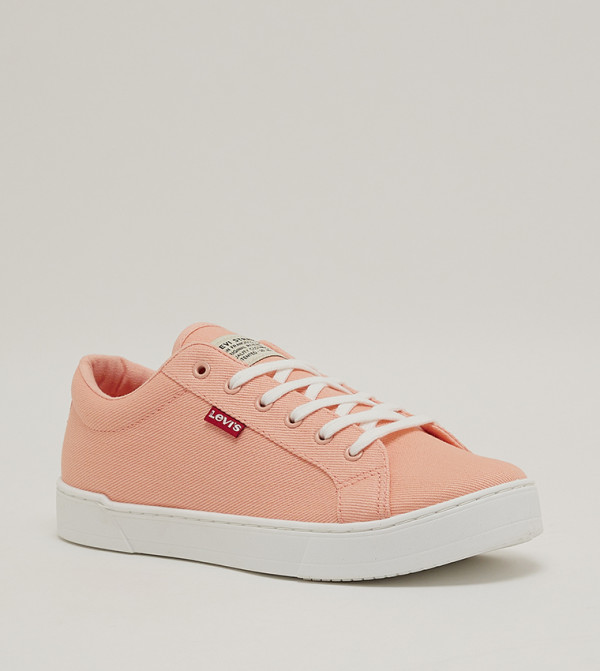 Levi's  Flat Shoes - Peach Lace Up