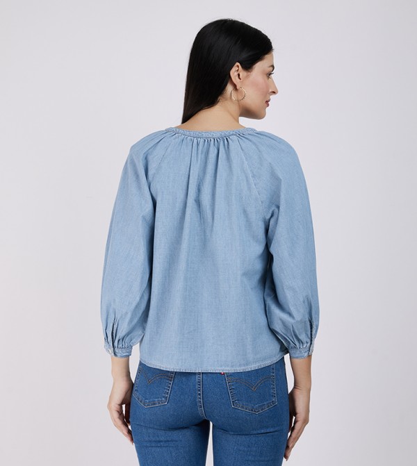 Levi's  Shirts - Indigo Tops & Blouses