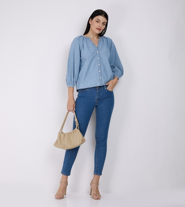 Levi's  Shirts - Indigo Tops & Blouses