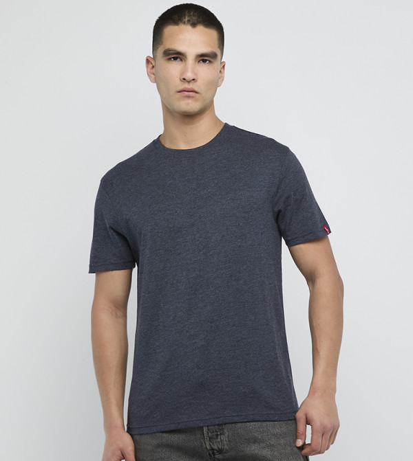 Levi's  Clothing - Grey Round Neck T-Shirts