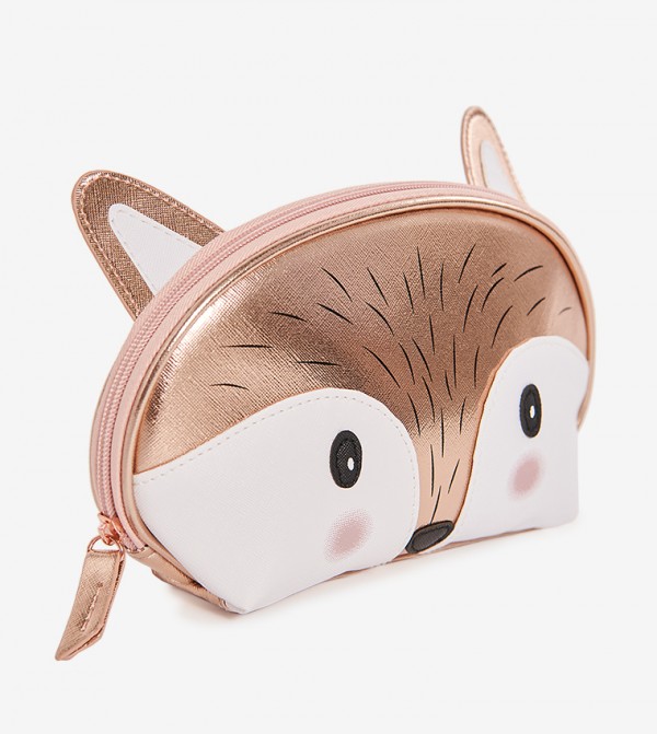 La Vie en Rose  Cosmetic Bags - Gold Cosmetic Organizers
