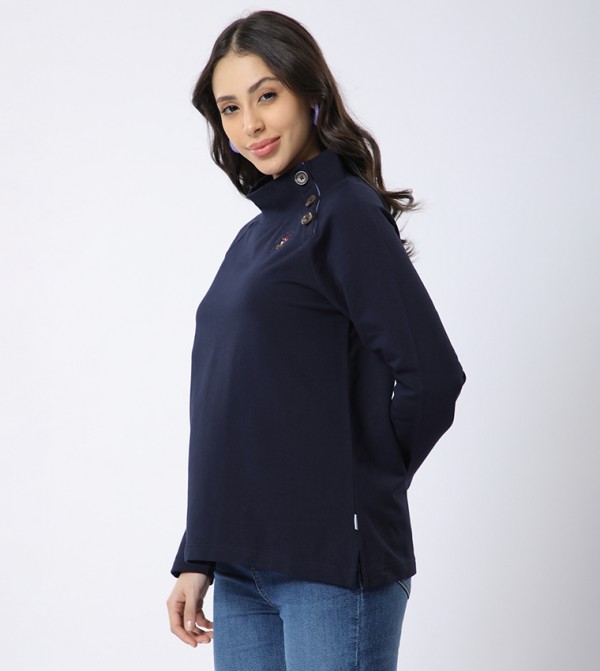 Beverly Hills Polo Club Women - Navy Sweaters