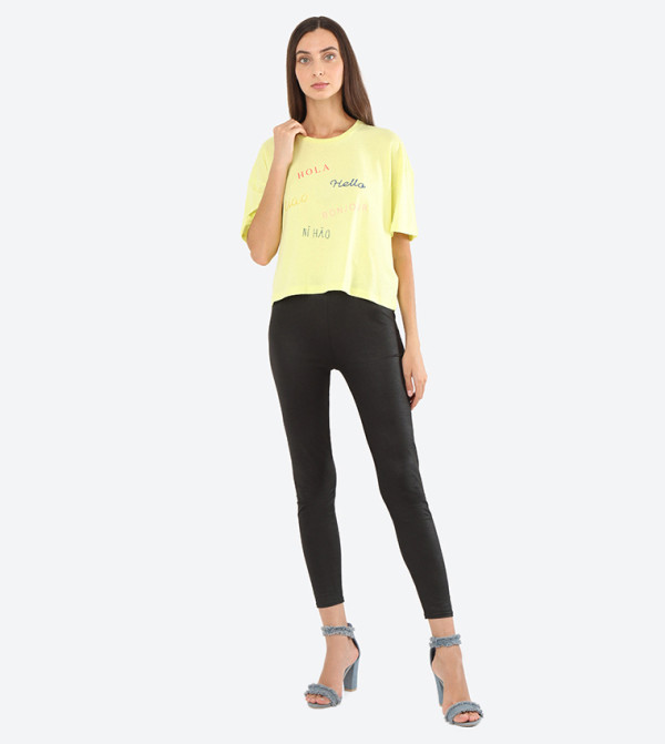 اونلي اونلي - أصفر تيشيرتات كاجوال