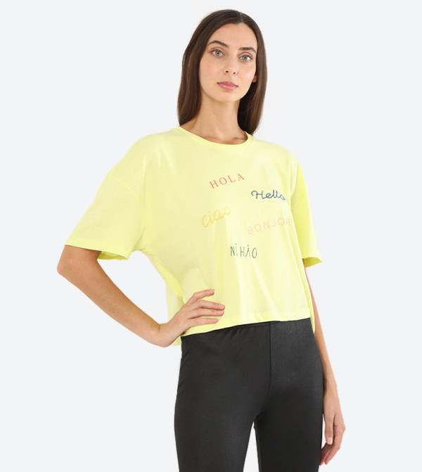 اونلي اونلي - أصفر تيشيرتات كاجوال