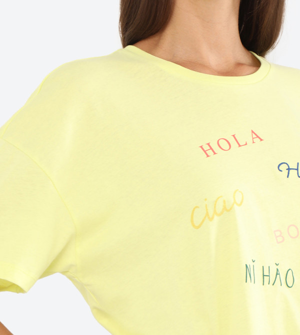 اونلي اونلي - أصفر تيشيرتات كاجوال