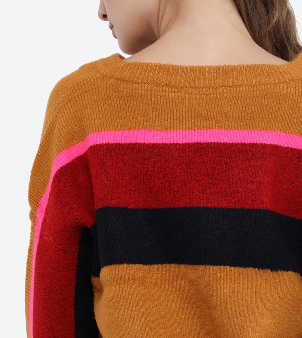 نويزي ماي  - ذهبي Sweaters