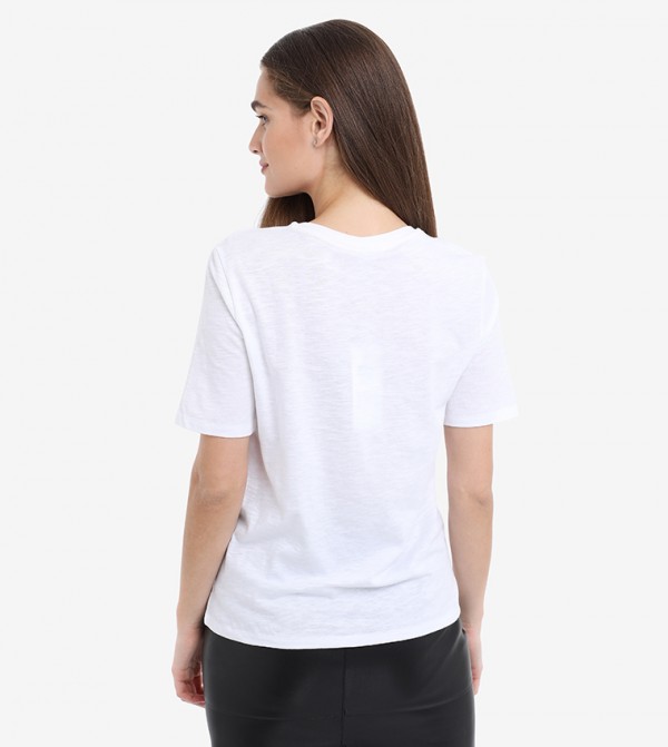 Only  - White Casual T-Shirts
