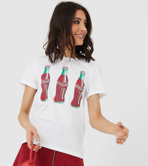 Only  - White Casual T-Shirts