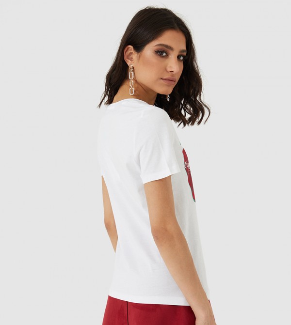 Only  - White Casual T-Shirts