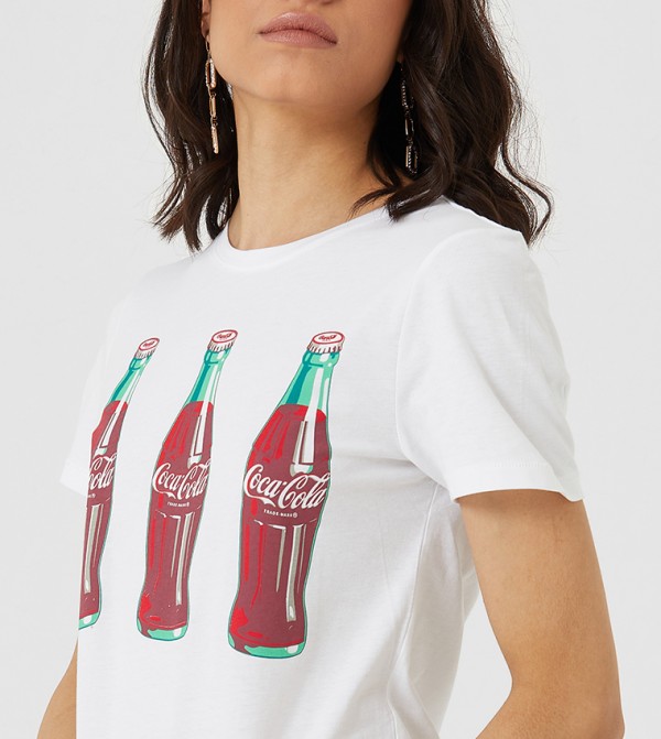 Only  - White Casual T-Shirts