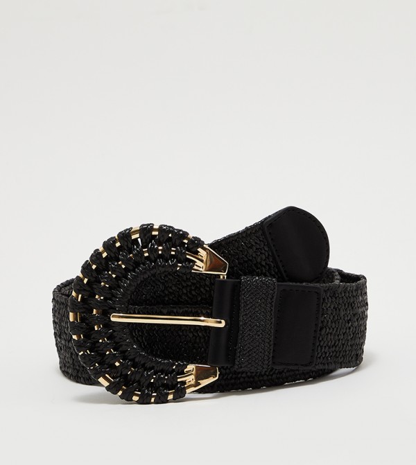 اونلي  أحزمة - أسود Non Leather Belts