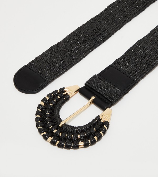 اونلي  أحزمة - أسود Non Leather Belts