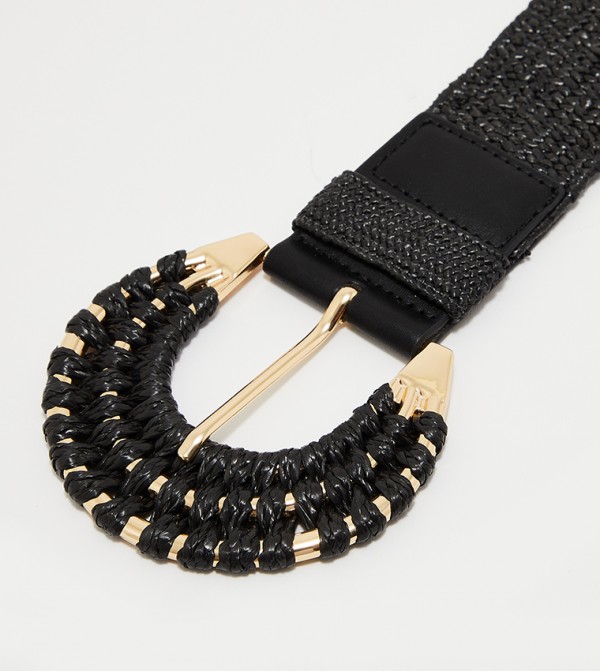 اونلي  أحزمة - أسود Non Leather Belts