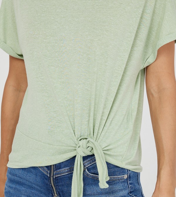 Vero Moda VERO MODA - Light Green Casual T-Shirts