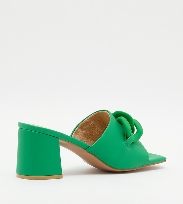 فيرو مودا فيرو مودا - أخضر Block Heels