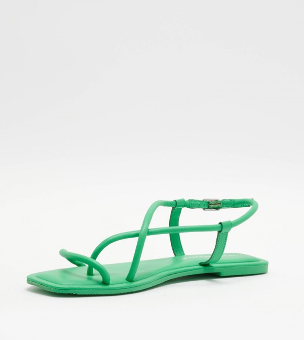 Vero Moda VERO MODA - Green Flat Sandals