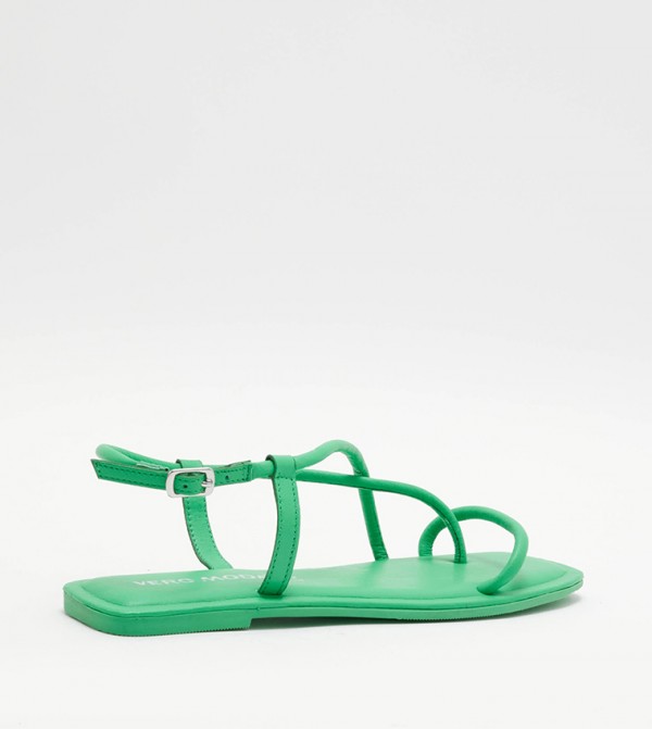 Vero Moda VERO MODA - Green Flat Sandals