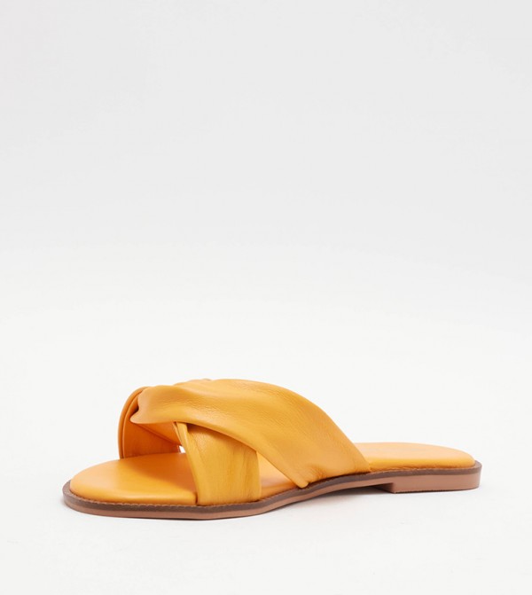 Vero Moda VERO MODA - Yellow Flat Sandals