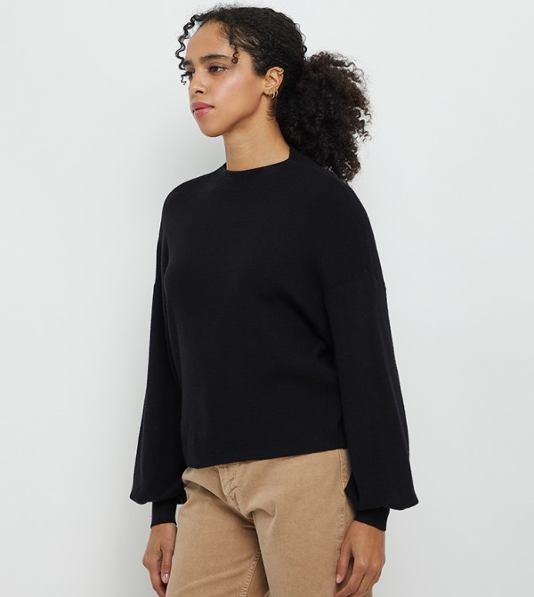 Vero Moda VERO MODA - Black Round Neck Sweaters