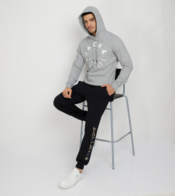 Jack & Jones Jack & Jones - Grey Hoodies
