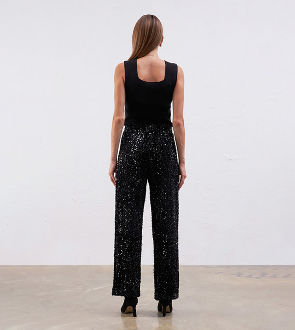 غاستو - أسود بناطيل عادية