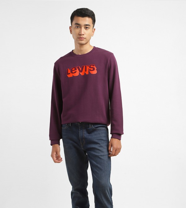 Levi's  Clothing - Purple Sweatshirts