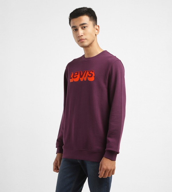 Levi's  Clothing - Purple Sweatshirts
