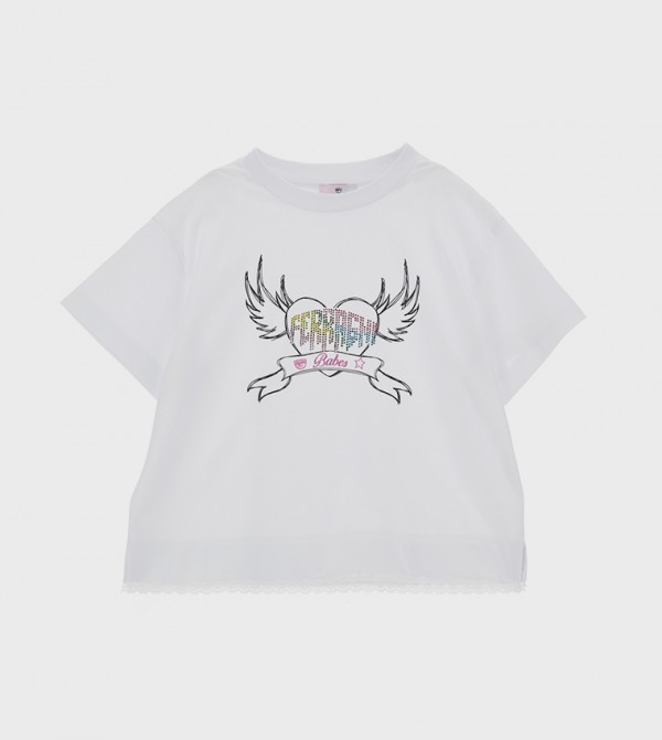 CHIARA FERRAGNI KIDS  - White T-shirts