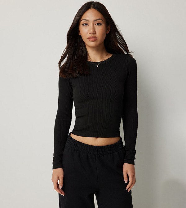 Ardene Ardene - Black Cropped Tops