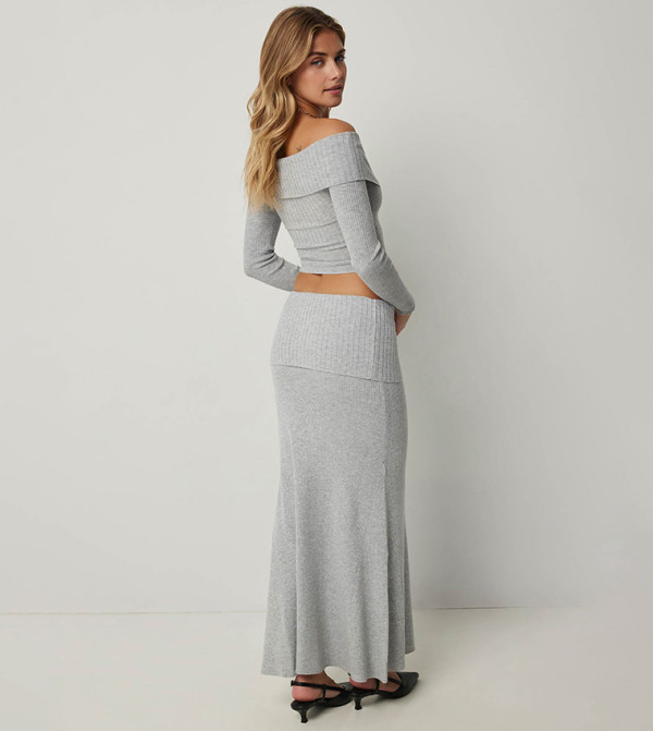 Ardene Maxi Skirts - Grey Maxi Skirts