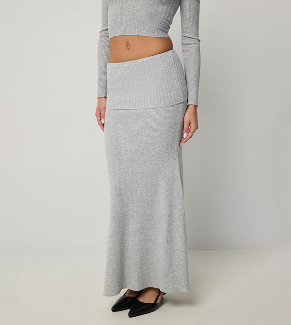 Ardene Maxi Skirts - Grey Maxi Skirts