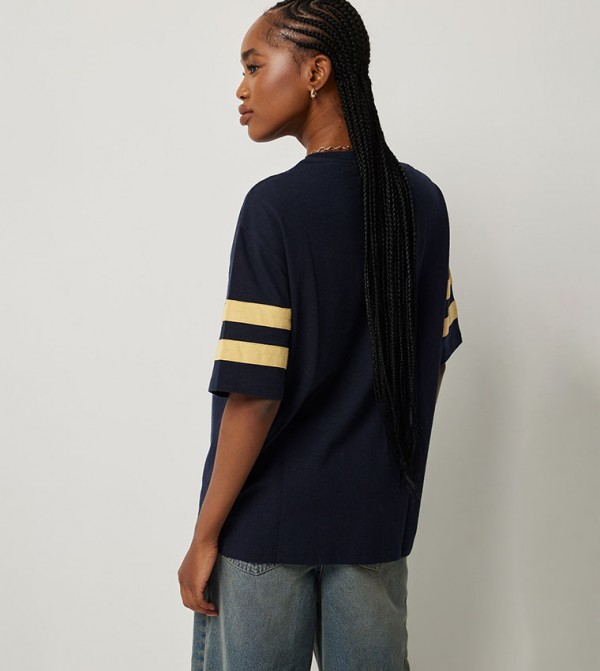Ardene  - Navy Short Sleeve T-Shirts