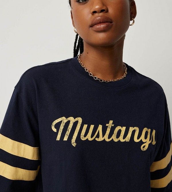 Ardene  - Navy Short Sleeve T-Shirts