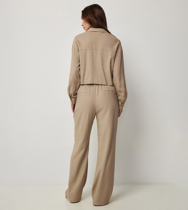Ardene Ardene - Beige Casual Pants