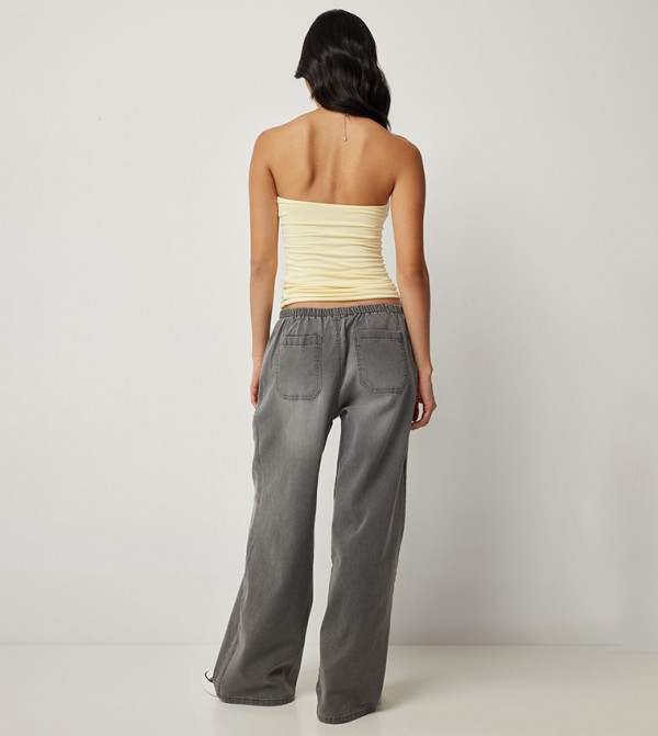 اردين  بناطيل جينز - رمادي Wide Leg Jeans