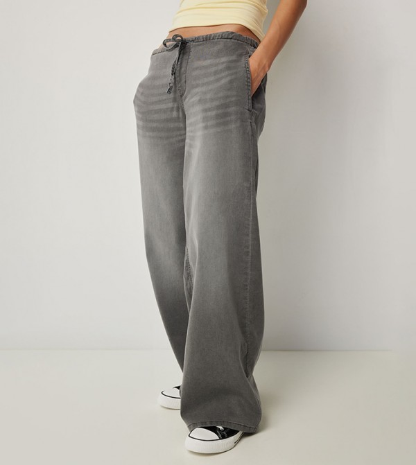 اردين  بناطيل جينز - رمادي Wide Leg Jeans