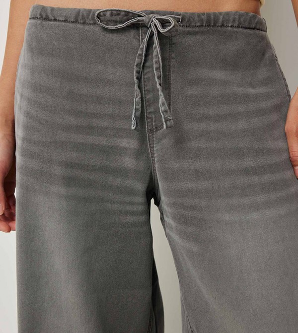 اردين  بناطيل جينز - رمادي Wide Leg Jeans