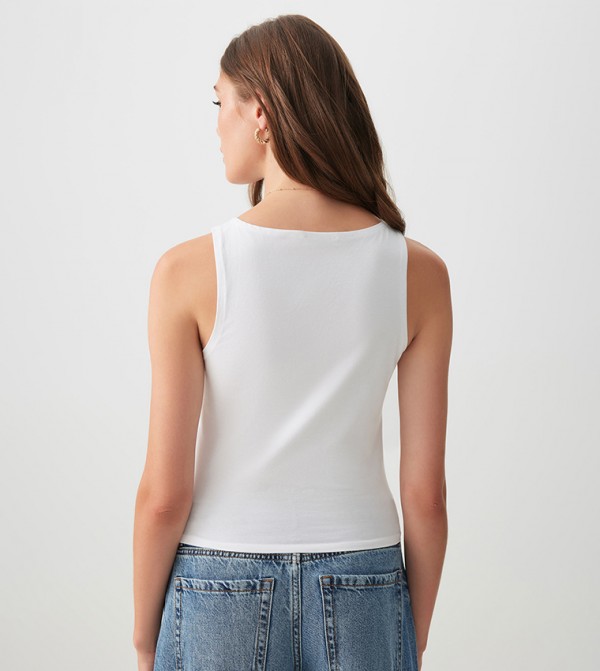 Ardene Ardene - White Sleeveless Tops