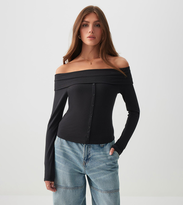 Ardene Clothing - Black Casual Tops