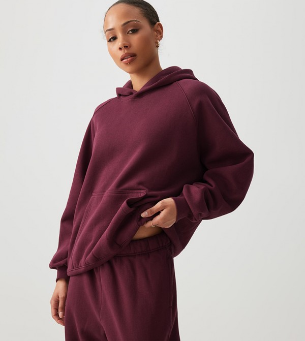 Ardene  Hoodies - Burgundy Hoodies