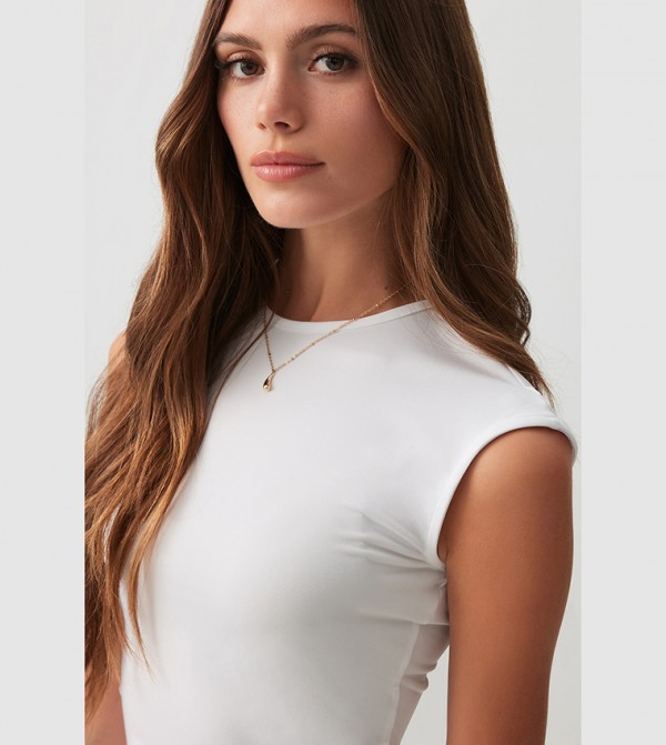 Ardene Ardene - White Short Sleeve T-Shirts