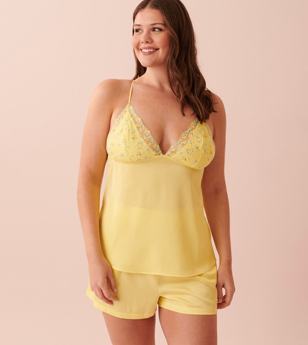 La Vie en Rose  Clothing - Yellow Sleep Tops & Tees