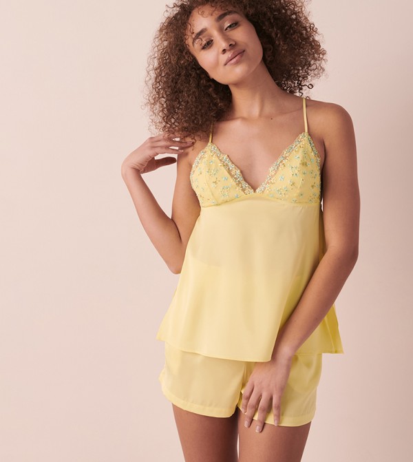 La Vie en Rose  Clothing - Yellow Sleep Tops & Tees