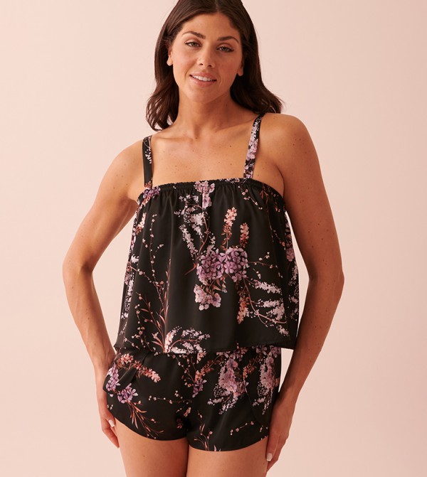 La Vie en Rose  - Black Sleep Tops & Tees