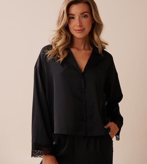 La Vie en Rose  Sleepwears & Loungewears - Black Tops