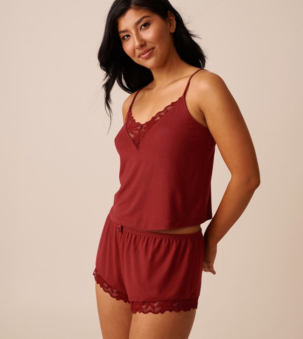 لافي ان روز ملابس نوم - ماروني بلايز